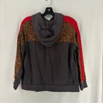 Monrow Cheetah Print Pullover Hoodie Womens Medium Grey Photo 7