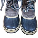 Sorel  Pac Tan Graphic Lace Up Fur Trim Winter Snow Boots Women Sz 8 Photo 10