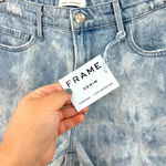 frame denim FRAME Le Grand Garcon High Waist Cutoff Denim‎ Shorts In Cloud Wash Size 29 Photo 11
