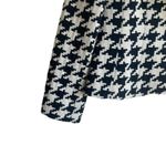 Ellen Tracy  Women Jacket 6P‎ Black Cream Geometric Print Wool Blend Artsy Career Photo 4