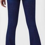 Spanx  Flare Jeans Size Small Midnight Shade Dark Wash Blue Pull On Compression S Photo 1
