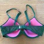 Victoria's Secret  - Pink Lace Lightly Lined T-shirt Bra in Green - NWT Photo 3
