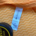 Ideology  3/4 Sleeve Back Cut Out Chevron Burnout Top in Orange Size Small Photo 4