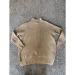 Miss Selfridge  Camel Knit Sweater XS Mock Neck Longline Pullover Photo 2