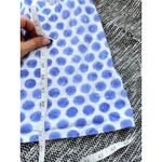 Gap A1  Pima‎ Cotton Crew Tee Blue Polka Dot Print Short Sleeve Top Small Photo 3