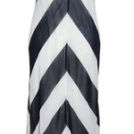 Christopher John Rogers X Target Black Chevron Maxi Slip Dress Size 6 Photo 0