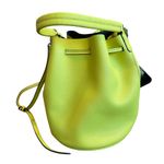 Marc Jacobs  Metropoli Bucket Bag Zest Lime Green Purse Shoulder Bag Leather Bold Photo 3