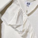 525 America cream ruffle front sweater tank sz S Photo 5