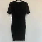 Elie Tahari Marianna Black Mesh Bodycon Midi Cocktail Dress Size 4 Photo 2