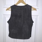 NWOT Charcoal Black Faded Studded Tank Top Photo 2