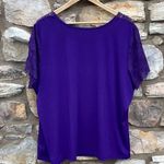 Jessica London  bright purple short sleeve blouse size 26/28 Photo 4