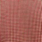 VTG ESSAY Ruffle Front Blouse Sz S Button Up Red Tan Western Retro Farmhouse Photo 4