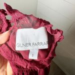 Gilner Farrar Dell Chiffon Blouse Ruby Burgundy Maroon Size Small Purple Photo 8