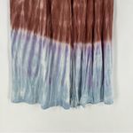 Chaser ‎ Tie Dye Stretch Silky Basics Rib Waist Faux Wrap Midi Skirt Lightweight Photo 2