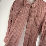 ZARA  Satin Effect Floral Print Button Front Shirt Dress Long Sleeve Duster Small Photo 5