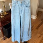 SNACKS LA From Mother Wide Leg Jeans New Light Wash Blue Size 25 Photo 1