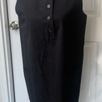 Gerard Darel  black cotton shift dress minimalist quiet luxury Size 10 US summer‎ Photo 0