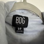 BDG Urban Outfitters Teddy Hoodie Cropped Blue Women's Size Small Cozy Fuzzy Photo 6