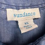 Sundance Pearl Snap Blue Chambray Tuxedo Pleat Button Up Shirt Top Size XS Photo 4