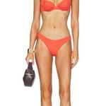 KYA Praslin Reversible Bikini Bottom in Scarlet Oatmilk Small New Womens Swim Orange Photo 9