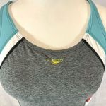 Speedo Active Quantum Fusion Splice gray and aqua one piece swimsuit size 4 NWT Photo 4