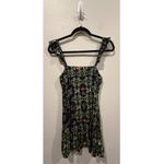 Agua Bendita  Floral Tile Print Flutter Sleeve Mini Dress Photo 5