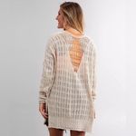 Free People Pretty In Pointelle Tunic Sweater Photo 1