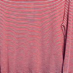 Splendid  Red and White Striped Long Sleeve Button Back Shirt Photo 2