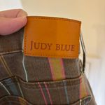 Judy Blue  EUC Women's Plus Brown Vertical Striped Flare Jeans Boho Retro 20W Photo 10