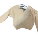 Revolve tan fuzzy sweater Photo 2