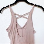 Cynthia Rowley Nude Rose Cross Back Ribbed Bodysuit Size XS Photo 8