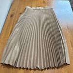 Wilfred  Tan Pleated Midi Skirt Photo 6