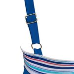 Talbots Cabana Life women's size small multi color striped v-neck one piece swimsuit Photo 6