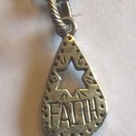 Silver Tone Faith Star Boho Pendant Necklace Photo 3