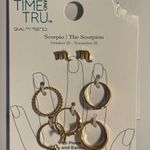 NWT Time and Tru Gold Scorpio Earrings and Rings Set Photo 0