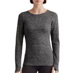 Quince Charcoal Gray Ultra Soft Fitted Long Sleeve Crewneck Top Shirt size Large Photo 0