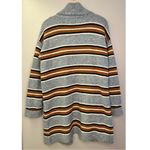 Heartloom  Ani Striped Multicolor Open Front Cardigan Sweater Front Pockets Photo 4
