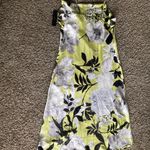 Sara Michelle Floral Cowl Neck Satin Slip Maxi Dress NWT Yellow Size M Photo 5