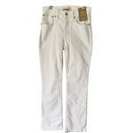 Madewell NWD Mid Rise Kick Out White Stretch Denim Jeans Women’s Size 24 Photo 3