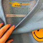 Aviator Nation Blue Smiley Face Sweatshirt Photo 1