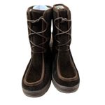 LL Bean Women 9 M Mukluk Winter Boots Brown Fleece Lined Faux Fur Faux Calf Hair Photo 2