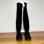 Liz Claiborne Women’s  Knee High Black Faux Suede Leather‎ Boots Size 8.5M Photo 3