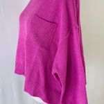 Lumière New Boxy Pocket Pullover Sweater Pink Photo 5