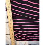 City Triangles Black with Pink Stripe Bodycon Dress Women Small Barbie Photo 6