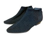 Casadei VINTAGE  BLACK AND WOVEN MESH & LEATHER BOOTIES (37) Photo 8