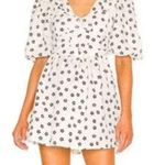For Love & Lemons NEW  White Floral Mini Dress size Medium Connie Cottagecore Photo 0