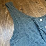 Anthropologie Maronie Slate Blue Button-Down Flowy Tank Top NWOT Photo 3