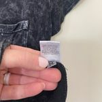 LA Hearts L.A. Hearts Short Sleeve Crop Top Tie Front Knot Black Whimsy Goth Punk Size M Photo 5