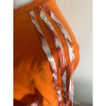 Adidas Women's Orange Long Sleeve T-Shirt Size XS Danielle Cathari Colab EUC Photo 2