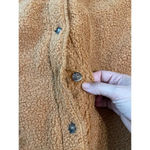 Marine layer NWT  Eden Sherpa Overshirt Cashew Size Large Cozy Warm Neutral Photo 7